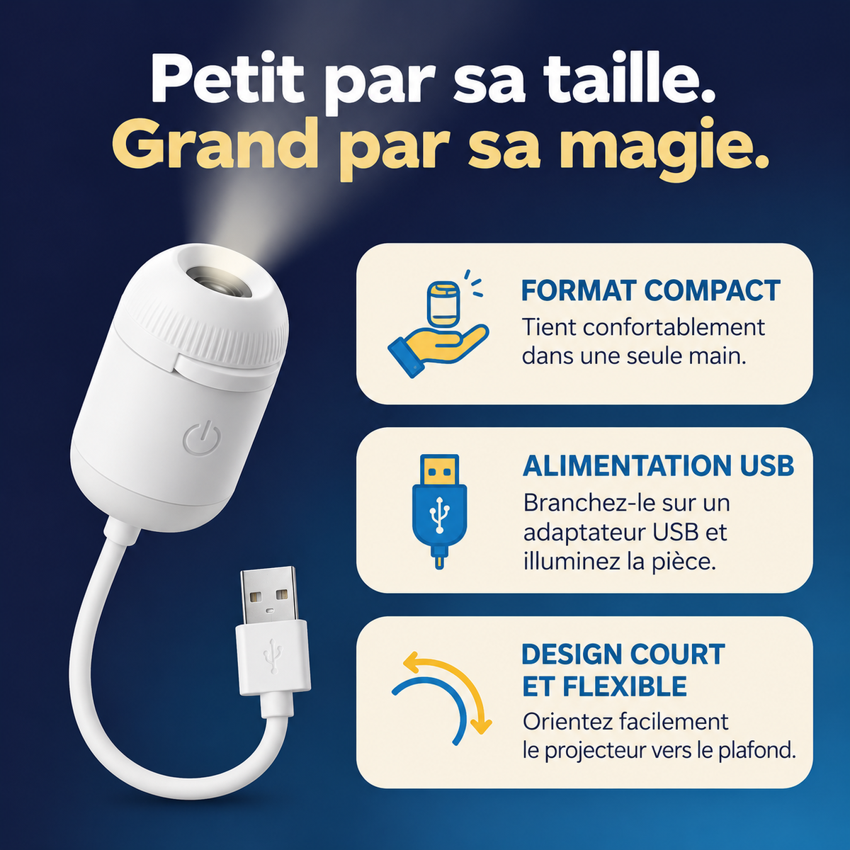 GalaxyDream - projecteur compact USB flexible
